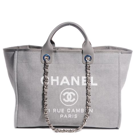 chanel canvas deauville bag price|Chanel deauville large canvas bags.